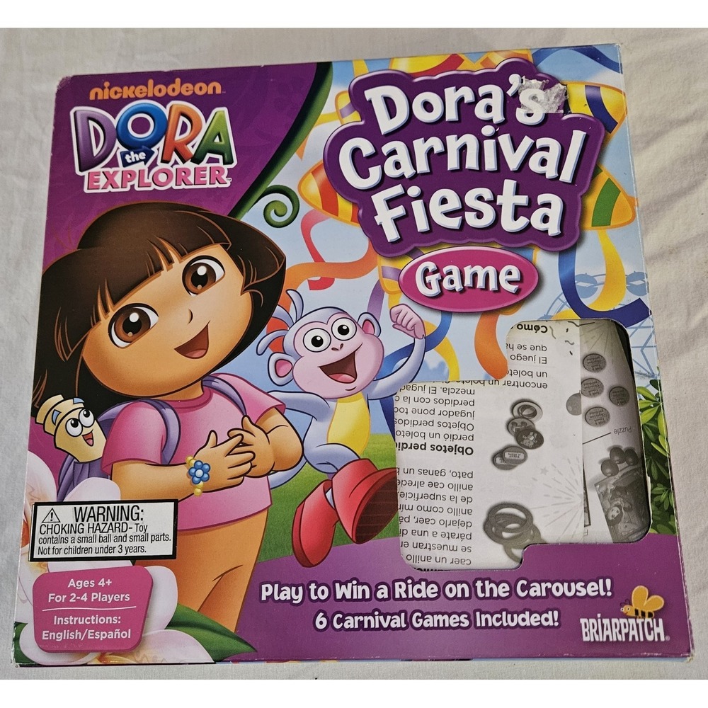 Dora The Explorer Dora's Carnival Fiesta‎ Game Briarpatch Nickelodeon Incomplete